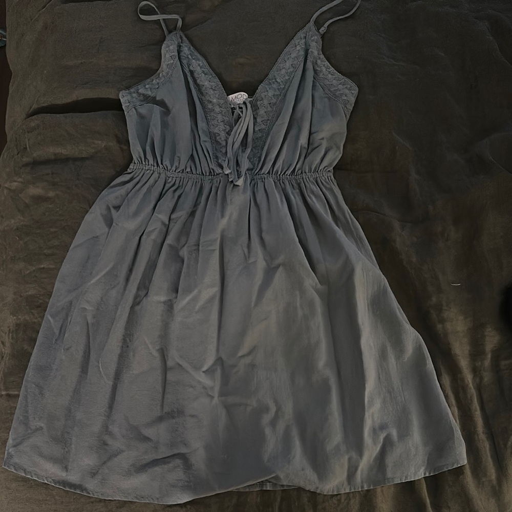 Elegant Gray Midi Dress